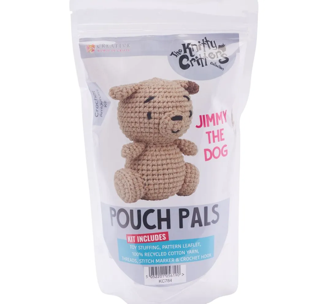 Kinder Knitty Critters Stricken & Häkeln|Häkeln>Häkelset "Hund Jimmy"