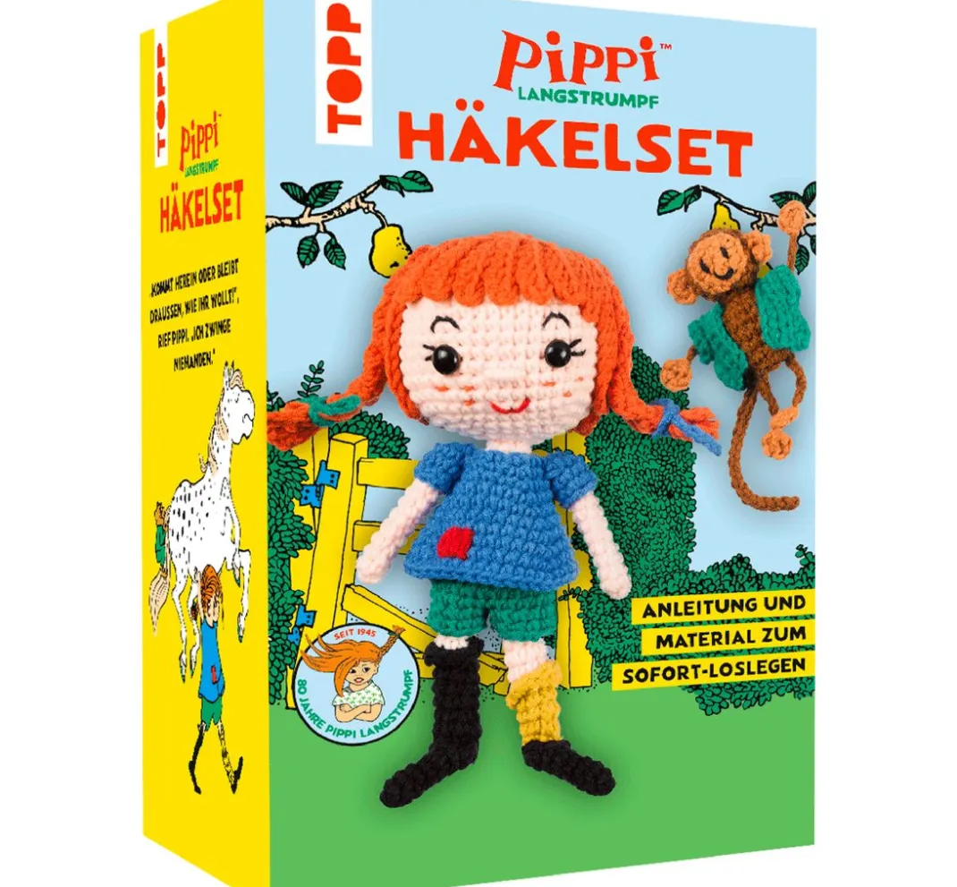 Kinder Topp Handarbeit-Sets|Weitere Geschenkideen Für Kinder>Häkelset "Pippi Langstrumpf"