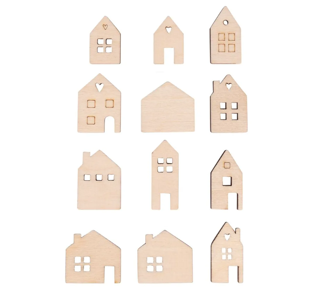 Rayher Streuteile>Holz Streuteile "Mini-Haus"