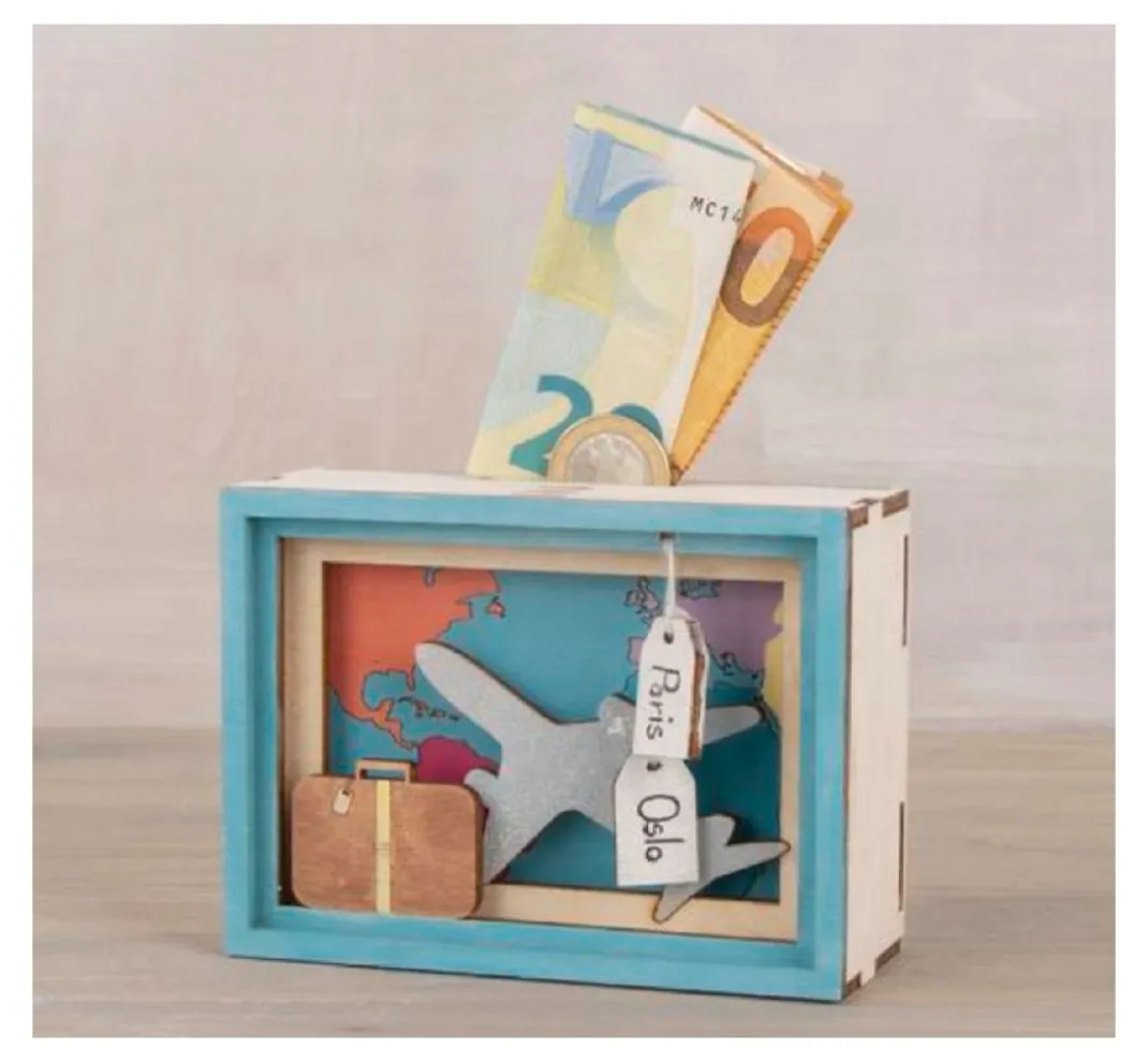 Rayher Holz, Mdf & Pappmaché>Holzbausatz Spardose "Journey"