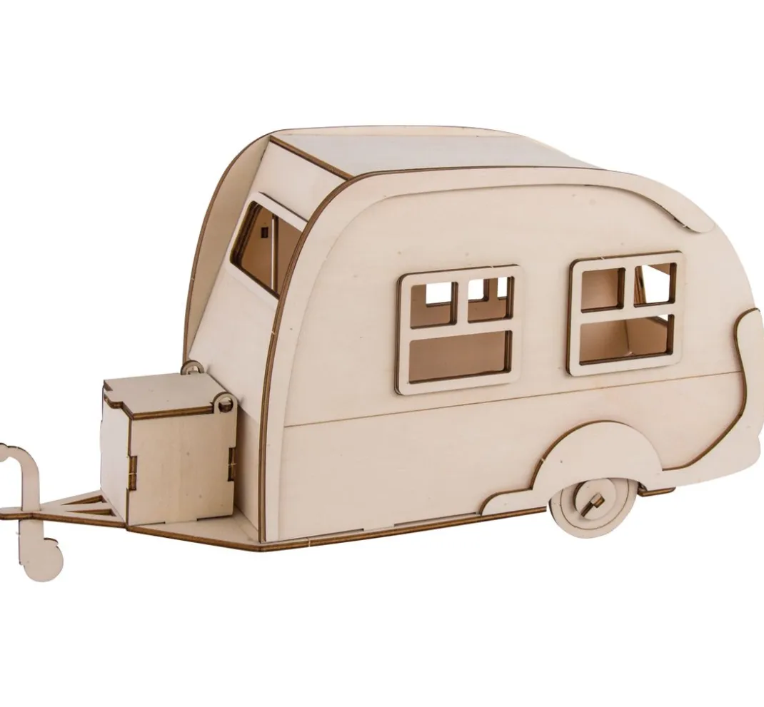 Rayher Holz, Mdf & Pappmaché>Holzbausatz "Wohnwagen"