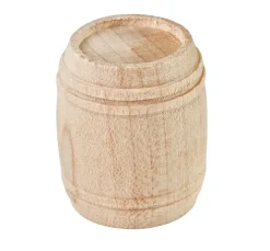 VBS Dekofiguren & -Objekte|Miniaturen>Holzfass mit 4 Ringen