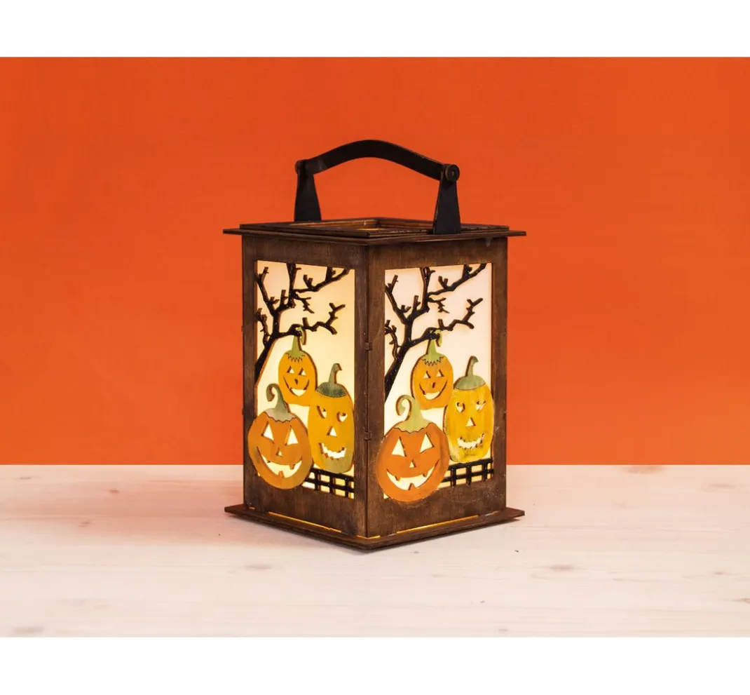 Rayher Holz, Mdf & Pappmaché>Holz-Laterne "Halloween", Bausatz