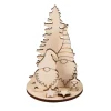 Rayher Dekofiguren & -Objekte|Holz, Mdf & Pappmaché>Holz-Steckmotiv "Wichtel mit Tanne"