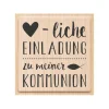 Heyda Stempel & Zubehör|Kartengestaltung>Holzstempel "Herzliche Einladung Kommunion"
