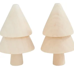 ohne Marke Décopatch|Brandmalerei>Holz-Tannenbäume