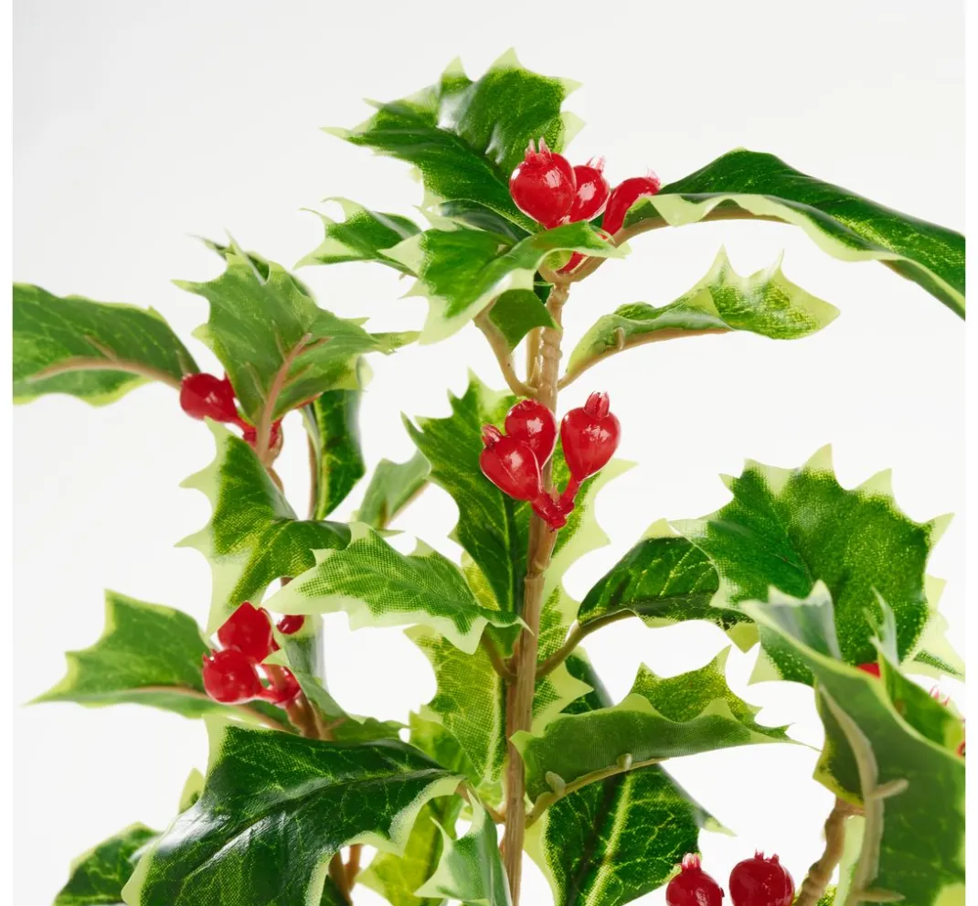 DPI Bäume & Zweige>Ilex Zweig mit Beeren, 40 cm