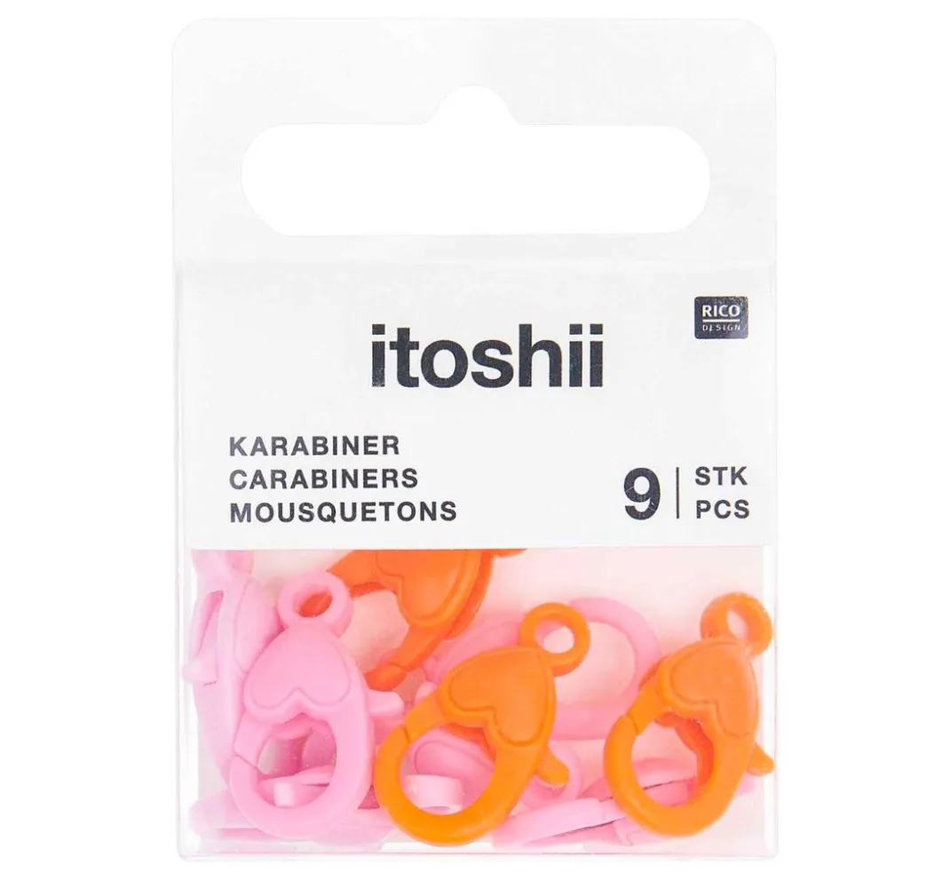 Kinder Rico Design Kinderschmuck-Sets|Karabiner>itoshii Karabiner-Set "Pink Mix"
