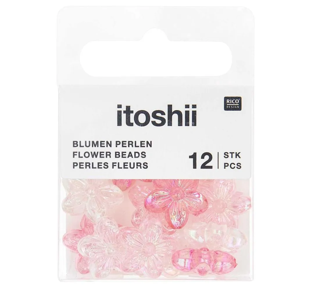 Kinder Rico Design Itoshii|Perlen>itoshii Perlen-Set "Blüten Holographisch"