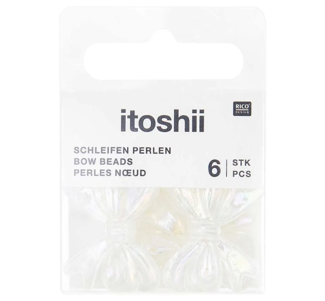 Kinder Rico Design Itoshii|Perlen>itoshii Perlen-Set "Schleifen Holografisch"