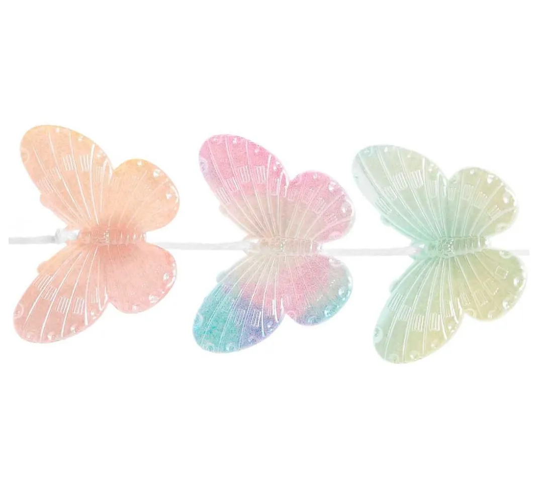 Rico Design Itoshii|Acrylperlen>itoshii Perlen-Set "Schmetterlinge", Rainbow Pearl Mix