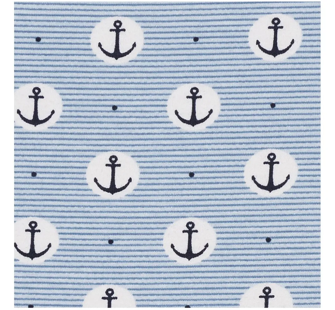 Kinder VBS Marktplatz Jerseystoff|Stoff Meterware>Jersey-Stoff "Anker"