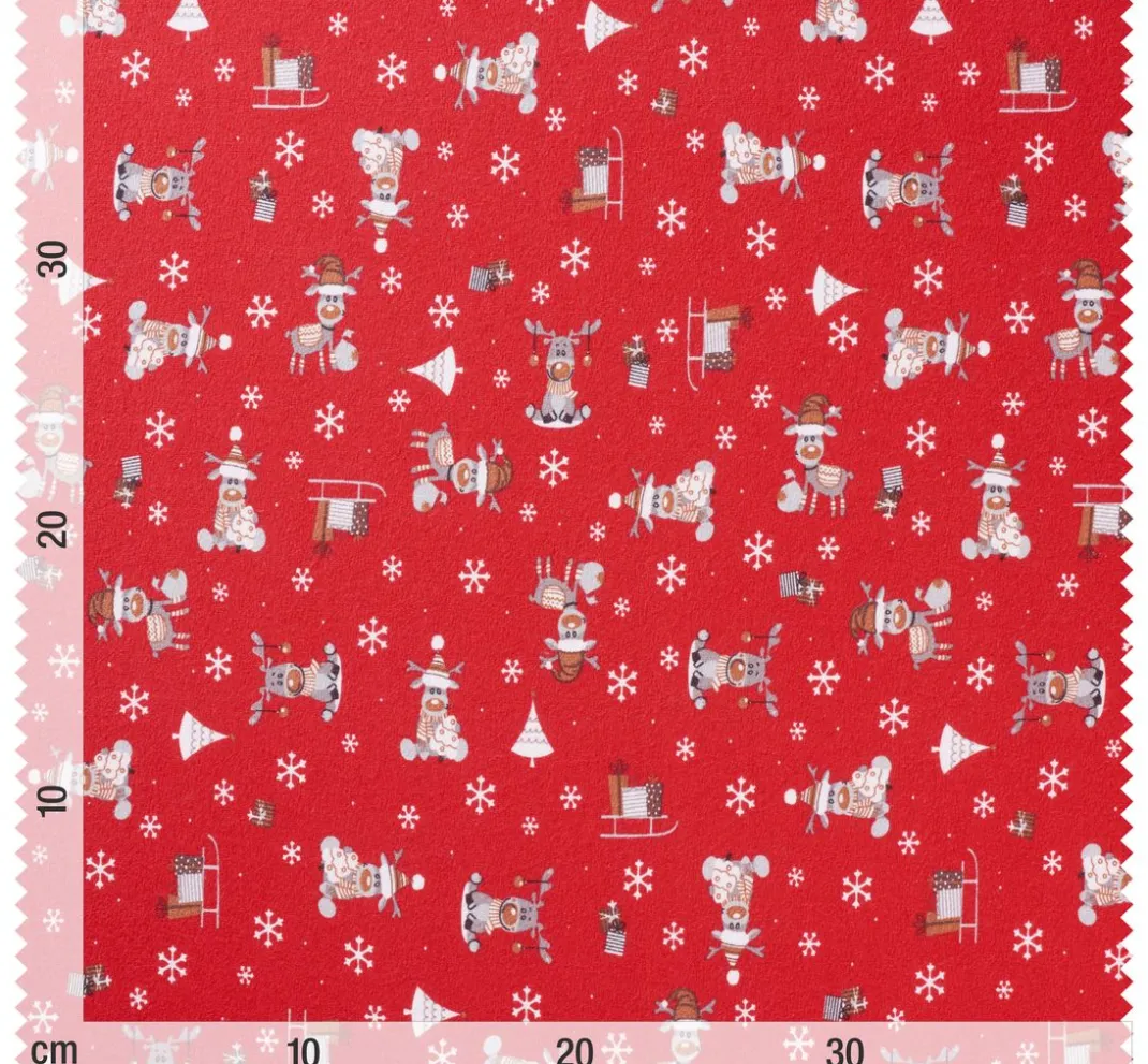 VBS Marktplatz Jerseystoff|Stoff Meterware>Jersey-Stoff "Elch Ruby"