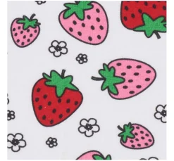 Kinder VBS Marktplatz Stoff Meterware|Kinderstoffe>Jersey-Stoff "Erdbeeren"