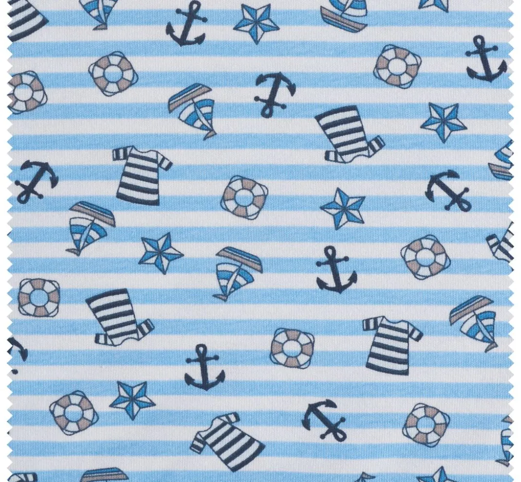 Kinder VBS Marktplatz Kinderstoffe|Jerseystoff>Jersey-Stoff "Happy Sailor"