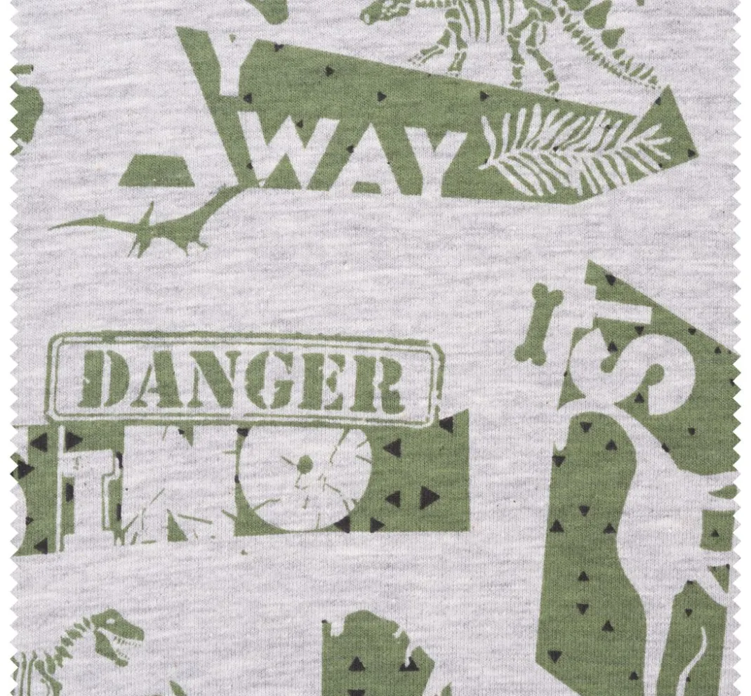 VBS Marktplatz Jerseystoff|Stoff Meterware>Jersey-Stoff Melange "Danger"