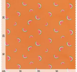 VBS Marktplatz Jerseystoff|Stoff Meterware>Jersey-Stoff Neon "Melone"