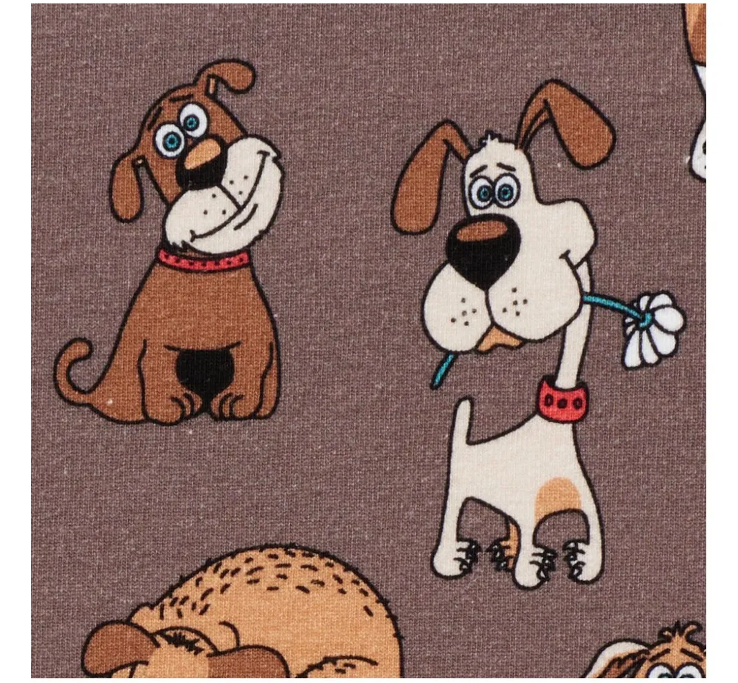 Kinder VBS Marktplatz Stoff Meterware|Kinderstoffe>Jersey-Stoff "Sweet Dogs"