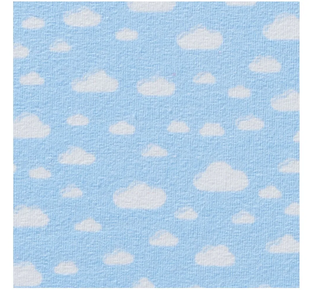 VBS Marktplatz Jerseystoff|Stoff Meterware>Jersey-Stoff "Wolken"