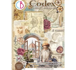 Ciao Bella Papier-Bastelsets|Farb- & Motivblöcke>Junk Journal & Ephemera Book "Codex"