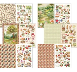 Ciao Bella Papier-Bastelsets|Farb- & Motivblöcke>Junk Journal & Ephemera Book "Woodland Party"