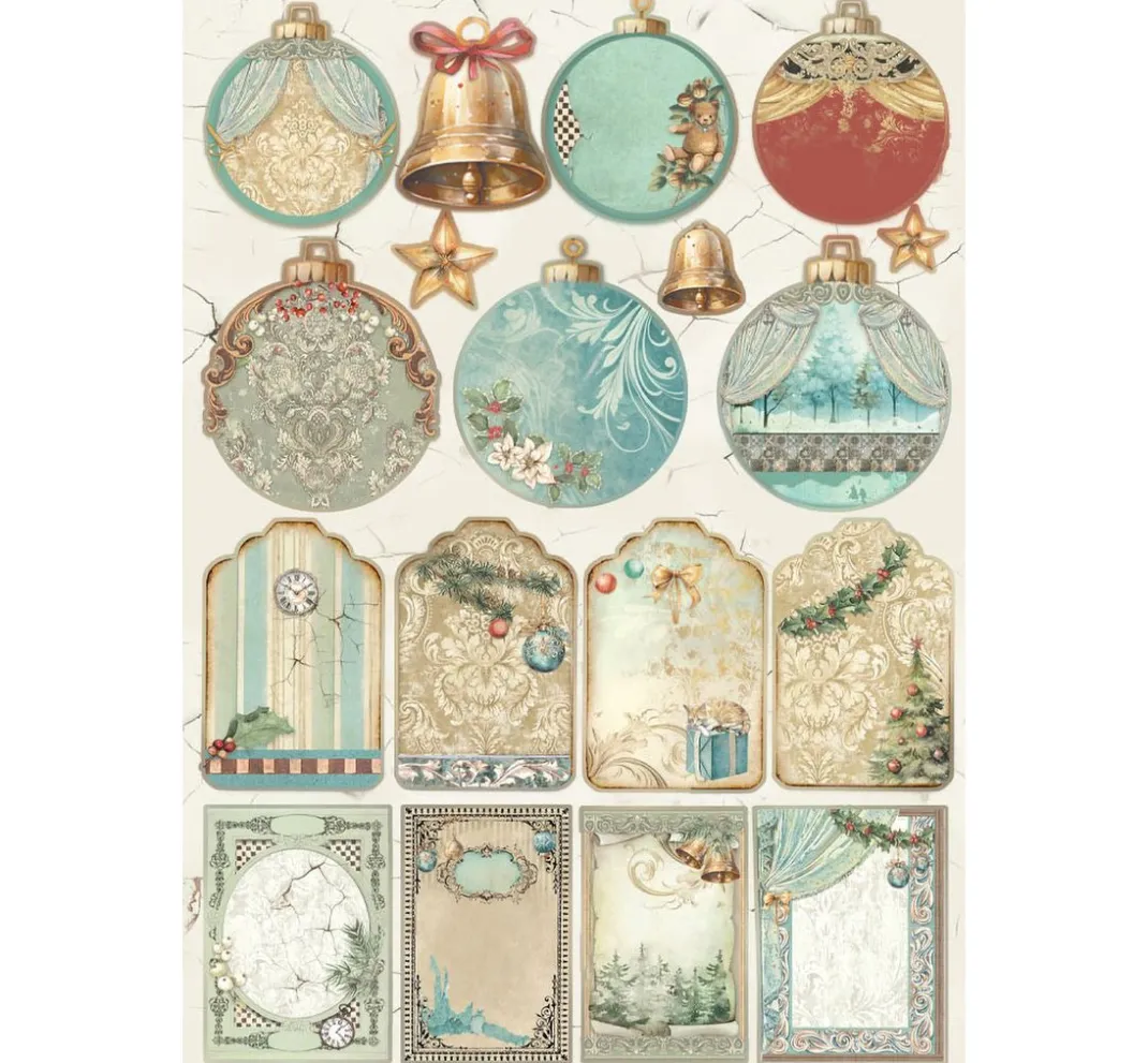 Stamperia Farb- & Motivblöcke|Scrapbooking>Junk Journal Book "Alice in Christmas"