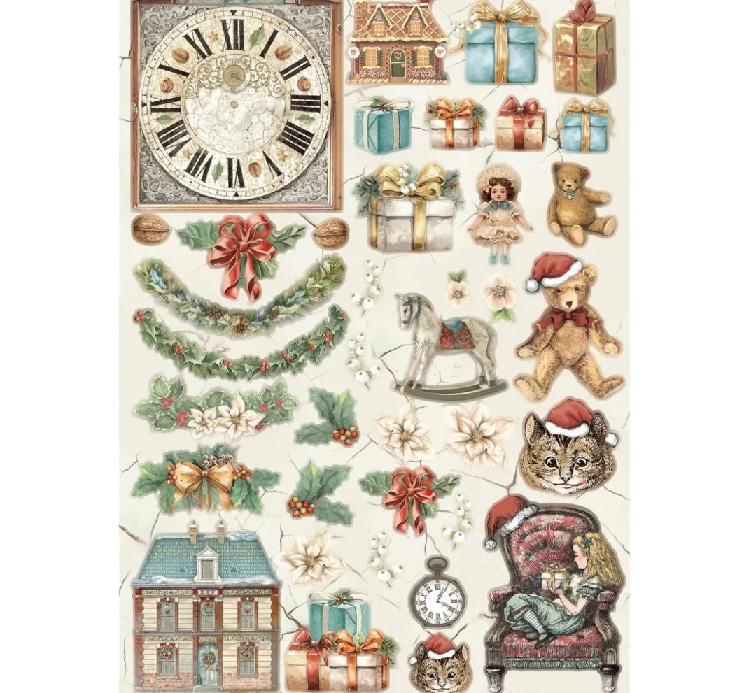 Stamperia Farb- & Motivblöcke|Scrapbooking>Junk Journal Book "Alice in Christmas"