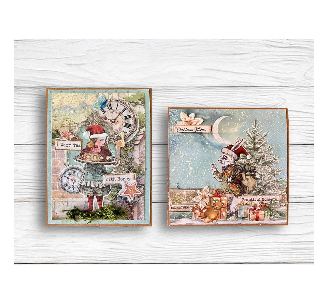 Stamperia Farb- & Motivblöcke|Scrapbooking>Junk Journal Book "Alice in Christmas"