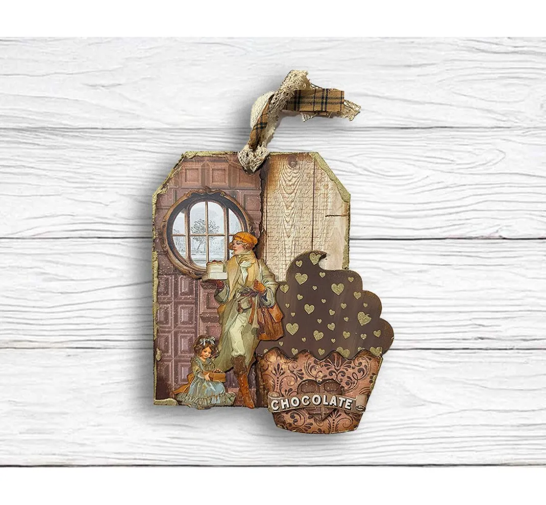 Stamperia Scrapbooking|Papier-Bastelsets>Junk Journal Book "Coffee and Chocolate"