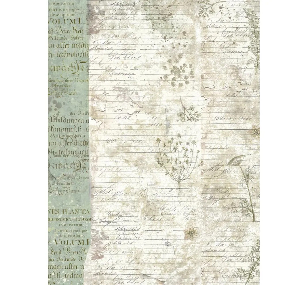 Stamperia Scrapbooking|Papier-Bastelsets>Junk Journal Book "Herbarium Silvae"
