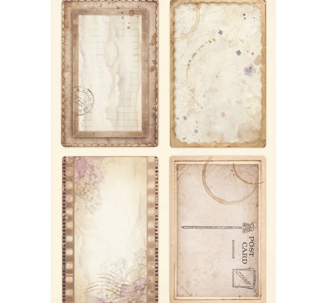 Stamperia Scrapbooking|Papier-Bastelsets>Junk Journal Book "Quiet Days"