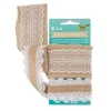 folia Sets|Jute, Wolle, Filz & Sisal>Juteband mit Spitze