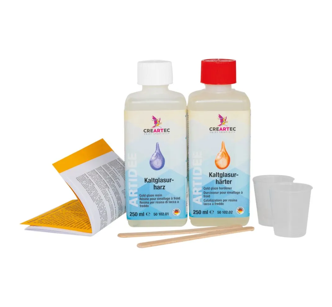 CREARTEC Kunstharzlack|Glasuren & Lasuren>Kaltglasur-Packung, 500 ml