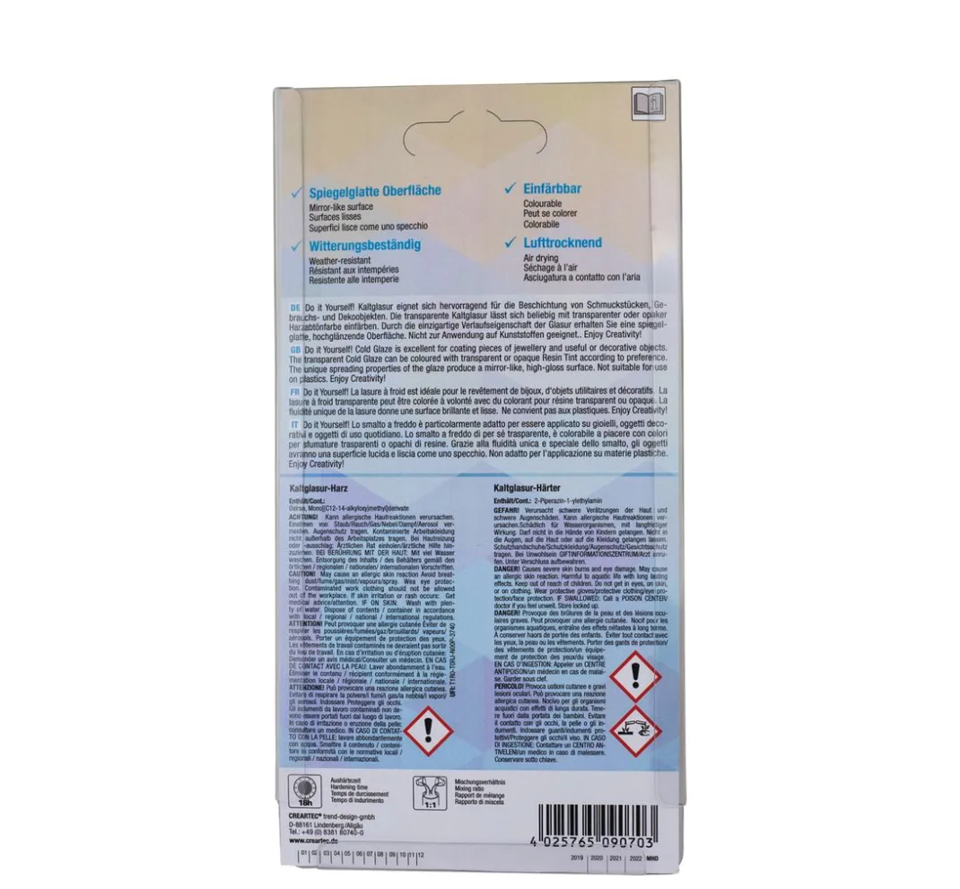 CREARTEC Kunstharzlack|Glasuren & Lasuren>Kaltglasur-Packung, 200 ml
