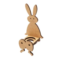 ohne Marke Holz, Mdf & Pappmaché>Kantenhocker "Hase Diddy", MDF-Holz