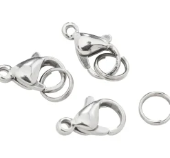 PRACHT Karabiner>Karabinerhaken, Edelstahl, 3 Stück