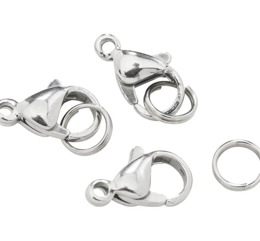 PRACHT Karabiner>Karabinerhaken, Edelstahl, 3 Stück
