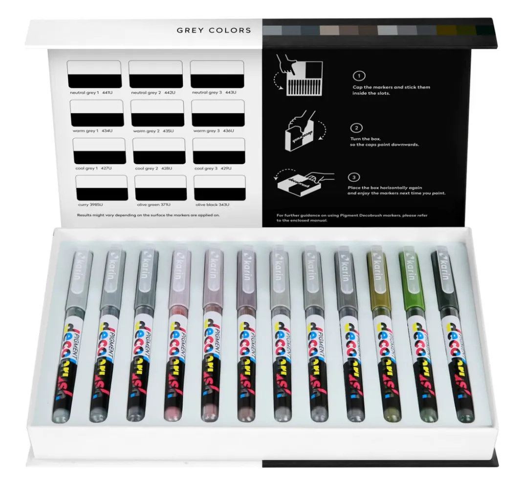 karin Kartengestaltung|Stifte>PIGMENT Decobrush Collection