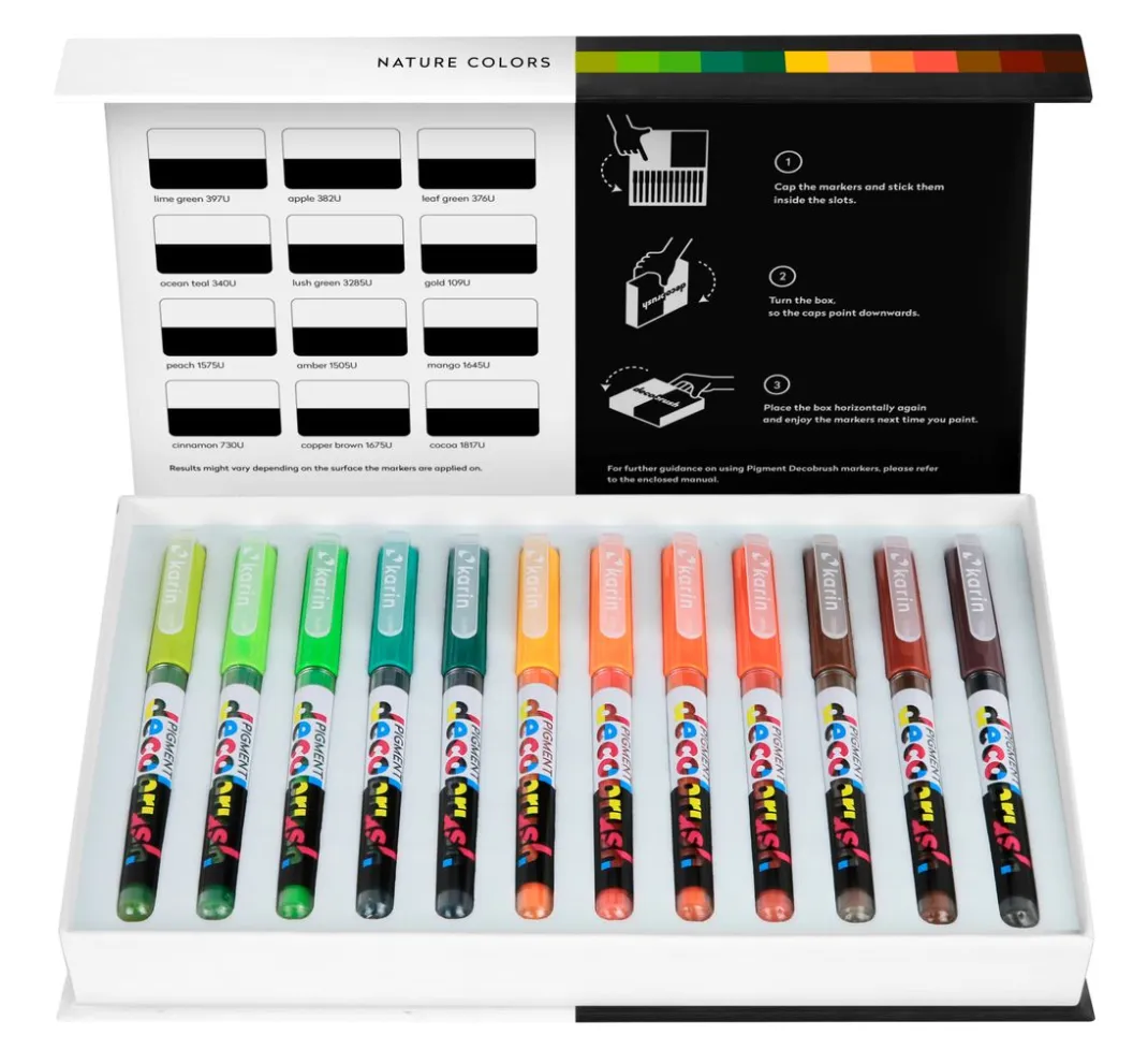 karin Kartengestaltung|Stifte>PIGMENT Decobrush Collection