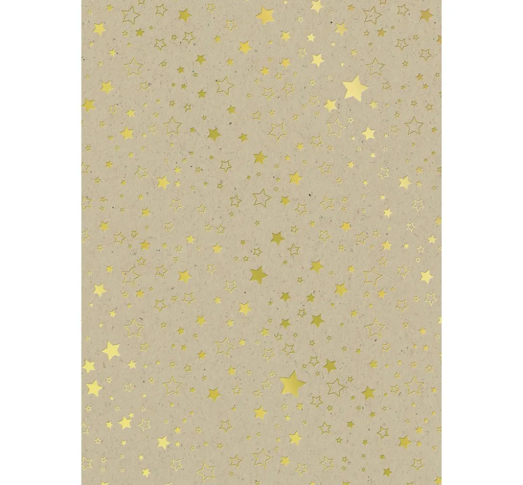 Kinder Heyda Papier|Tonpapier & Fotokarton>Karton-Block "Sterne" Gold/Silber