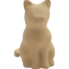 Kinder décopatch Holz|Décopatch>Katze sitzend, Pappmaché