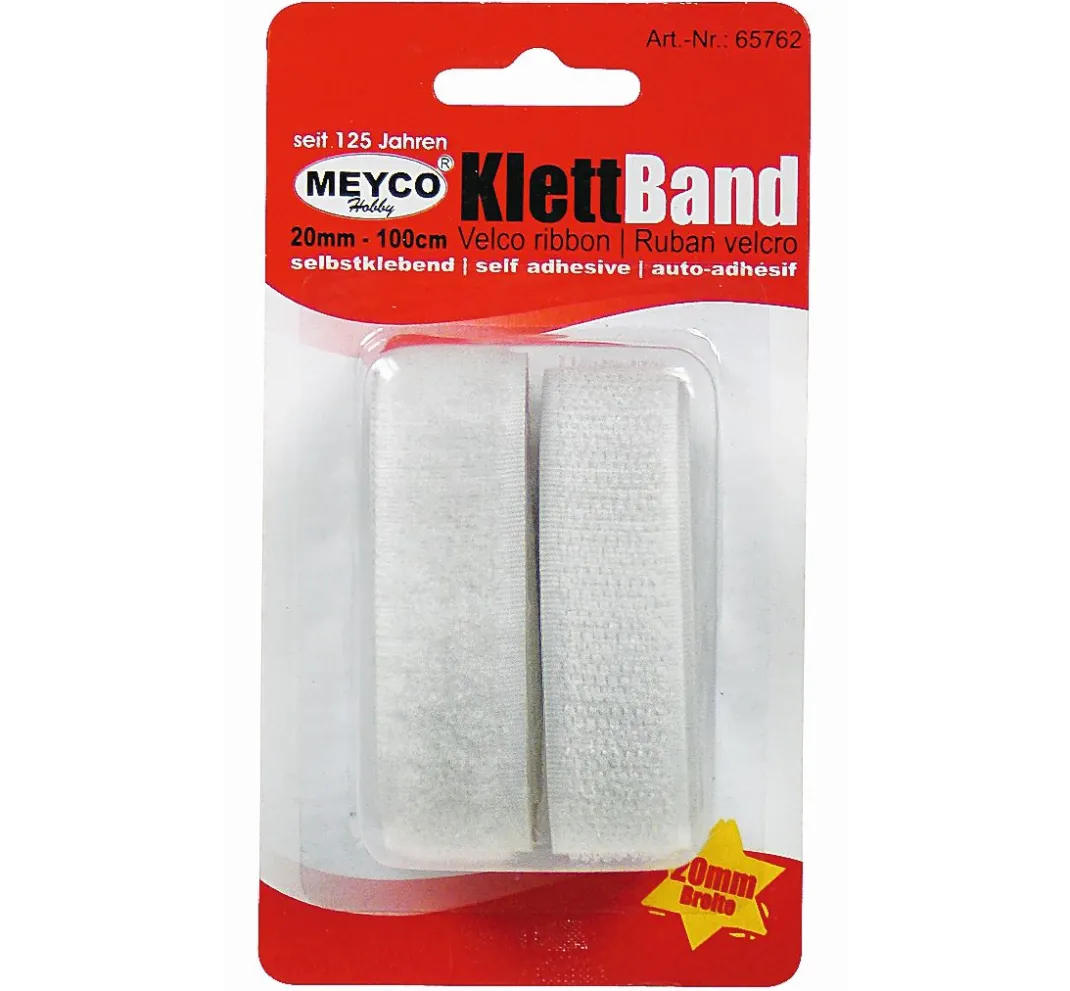 Meyco Bänder|Bastelzubehör>Klettband, selbstklebend