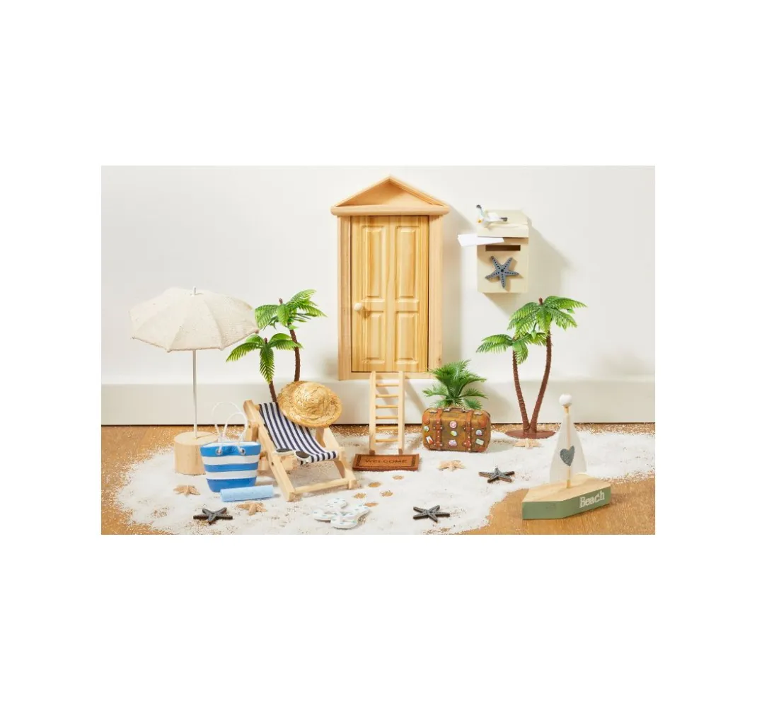 HobbyFun Miniaturen|Dekofiguren & -Objekte>Koffer "Reif für die Insel"