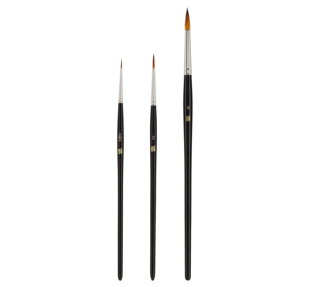 VBS Seidenmalerei|Pinsel>Kolinex Synthetik Pinsel "Fein", 3er-Set