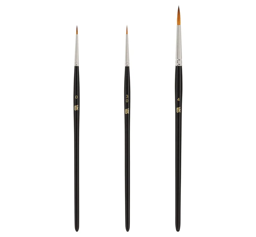 VBS Seidenmalerei|Aquarell>Kolinex Synthetik Pinsel "Superfein", 3er-Set