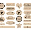 Meyco Scrapbooking|Kartengestaltung>Kraftpapier-Sticker "Selbstgemacht"