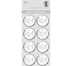 URSUS Sticker & Klebebänder|Kartengestaltung>Kreativ-Accessoires "Fische silber"