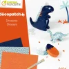 Kinder My Mandarine Papier-Bastelsets|Weitere Geschenkideen Für Kinder>Kreativ-Box Décopatch "Dinosaurier"