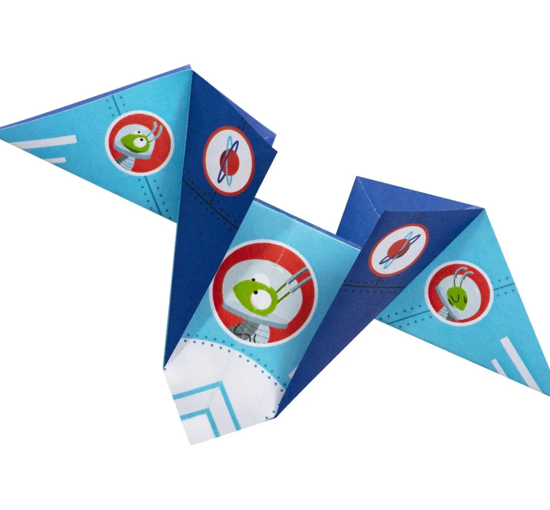 Kinder My Mandarine Papier-Bastelsets|Origami & Papier Falten>Kreativ-Box Origami "Flugzeuge und Raketen"