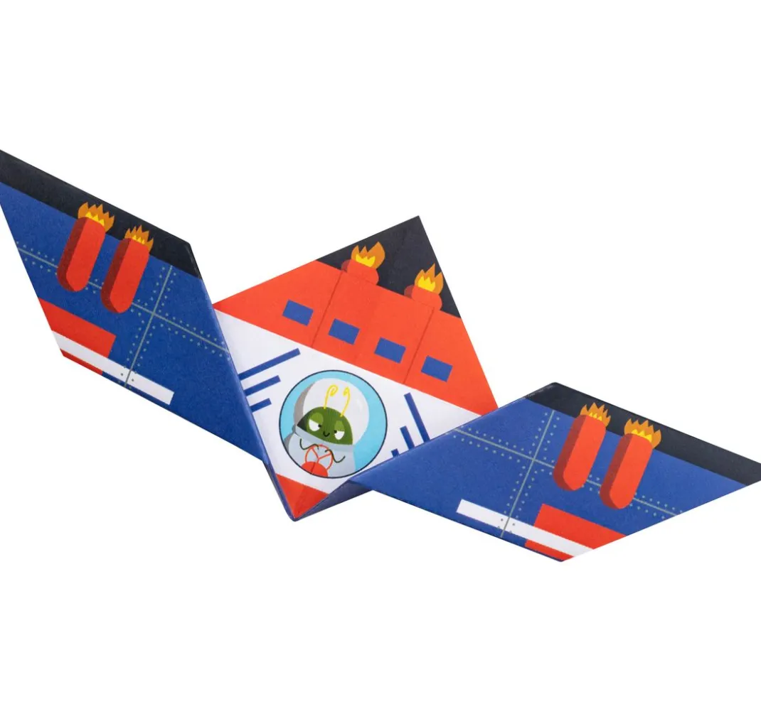 Kinder My Mandarine Papier-Bastelsets|Origami & Papier Falten>Kreativ-Box Origami "Flugzeuge und Raketen"